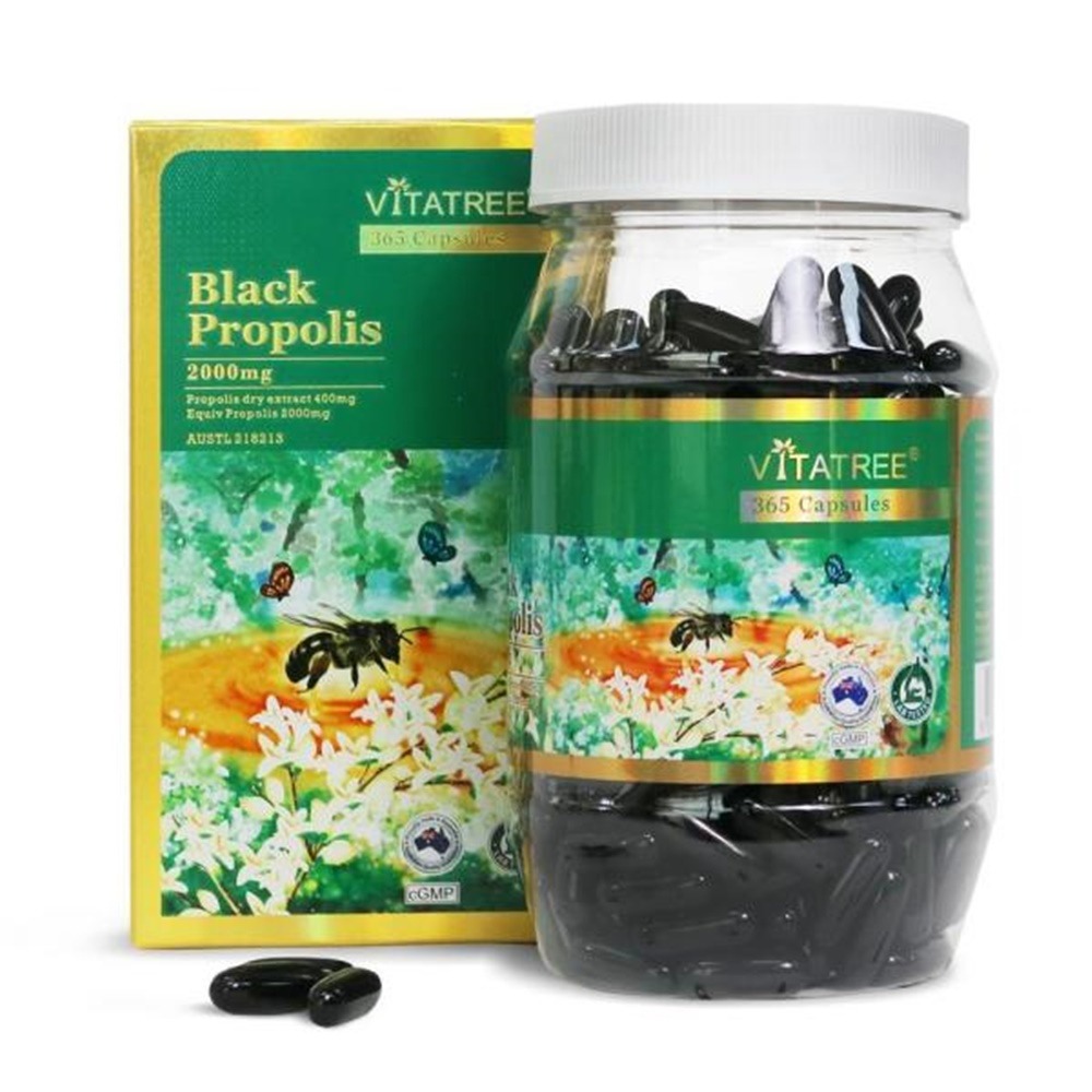 [해외] 비타트리 프리미엄 블랙 프로폴리스 2000mg 365캡슐